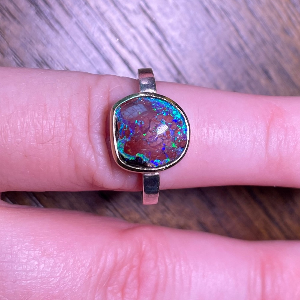 Mexican Opal Custom Made Ring